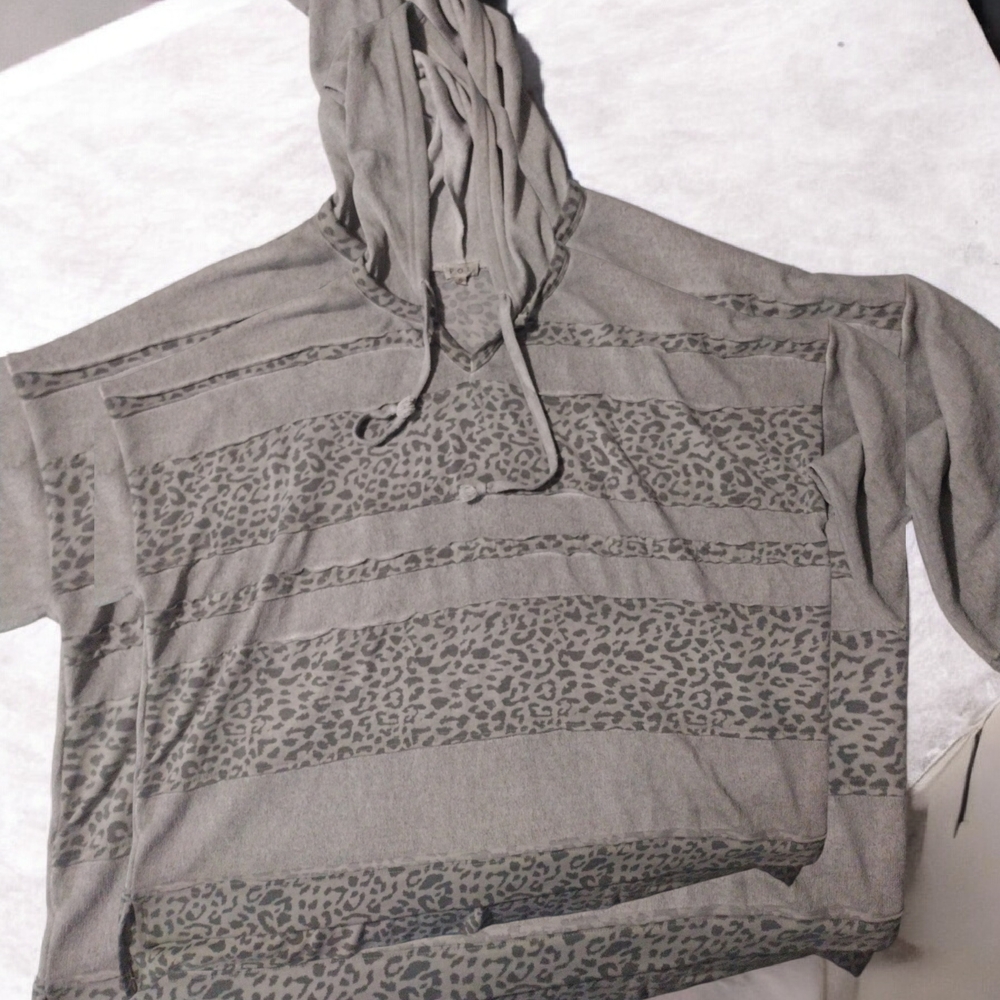 Gray Leopard POL Hoodie